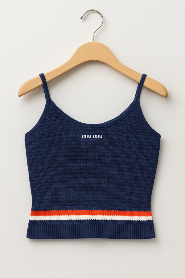 トップス SS1999 MIU MIU CAMISOLE MIU MIU Tank Tops Women's Ecru XXS - POIZON